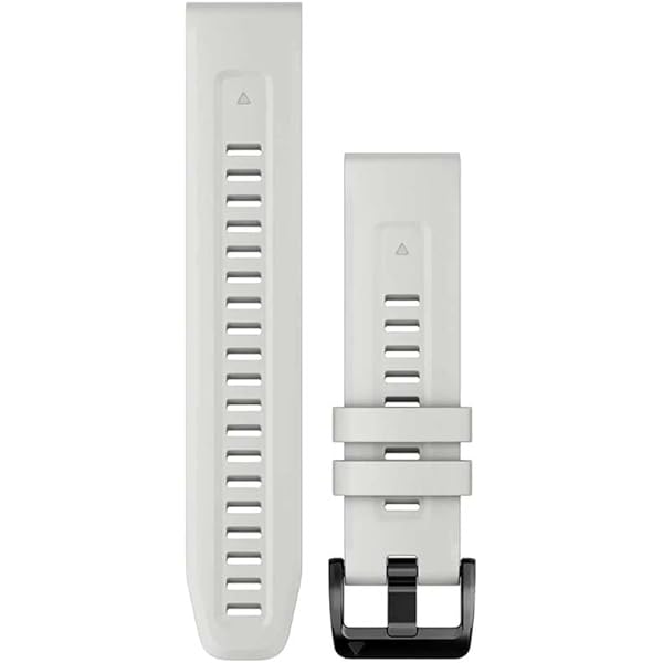 Amazon.com: Garmin QuickFit 22 mm Watch Band - Whitestone Silicone