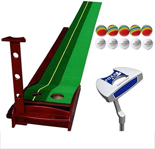 YGO Putting Green Indoor Golf Putting Mat Outdoor Training Equipment 10ft Length – Portable Mat with Auto Ball Return Function – 10 Balls and Putter (Size : 350cm/11.5ft-with Putter) YGO Putting Green Indoor Golf Putting Mat Outdoor Training Equipment 10ft Length – Portable Mat with Auto Ball Return Function – 10 Balls and Putter (Size : 350cm/11.5ft-with Putter)