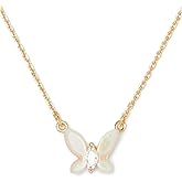 Kate Spade New York Womens Social Butterfly Pendant White Multi One Size