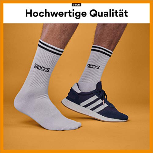 Snocks Sportsokken Heren en Dames (4-Pack) Crew Tennissocken - Image 4