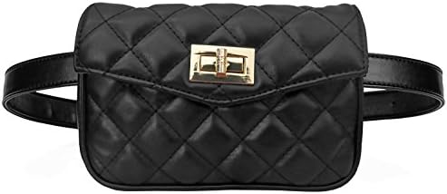 Fanny Pack for Women, Yogaily Fashion Soft Waist Pack Travel Cellphone Bag Pouch for Ladies Girls Salesclerk (Black)