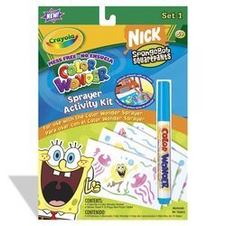 Amazon.com: Crayola Color Wonder: Sprayer Activity Kit - SpongeBob Set ...