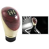 Semaphore Universal Faux Leather and Wood finish Manual Transmission Gear Shift Knob Cover (Beige)