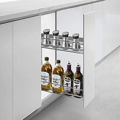 Pull Out Pantry Organiser Kitchen Base Storage Wire Basket For