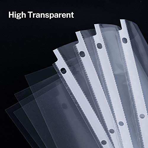 image for Ktrio Sheet Protectors 8.5 x 11 Inches Clear Page Protectors for 3 Rin