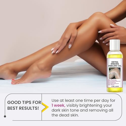LBOYLOVE® 2 Pcs Yellow Peeling Oil, Extra Strong Peel Oil for Dark Skin with Camellia Leaf, Licorice Root and Chamomile Extract for Body Hand Foot, for All Skin Types
