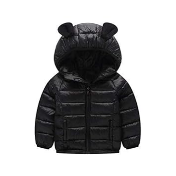 Baby Daunenjacke mit Kapuze Winter Mäntel Jungen Madchen Schneeanzüge Outfits 12-18 Monate