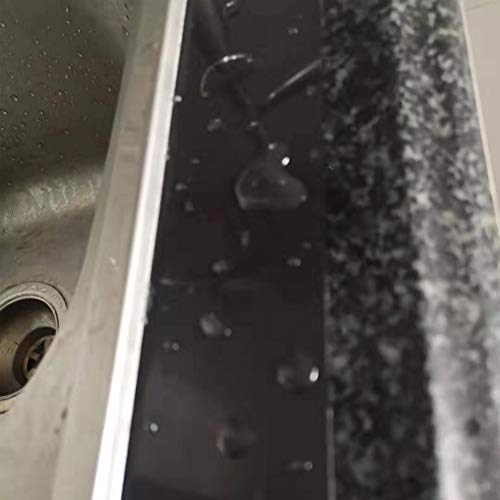 TYLife Caulk Strip,Washable Adhesive Caulk Strip Self Waterproof Repair Tape for Bathtub Bathroom Kitchen Sink Basin Edge Shower Toilet and Wall Mildew Sealing(2Inch Width x 33Feet Length),Black