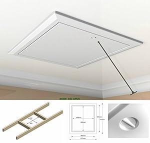 hatch loft access trap opening door attic down pole insulated drop hinged manthorpe fire gl250 catch conversion diy hinge sd