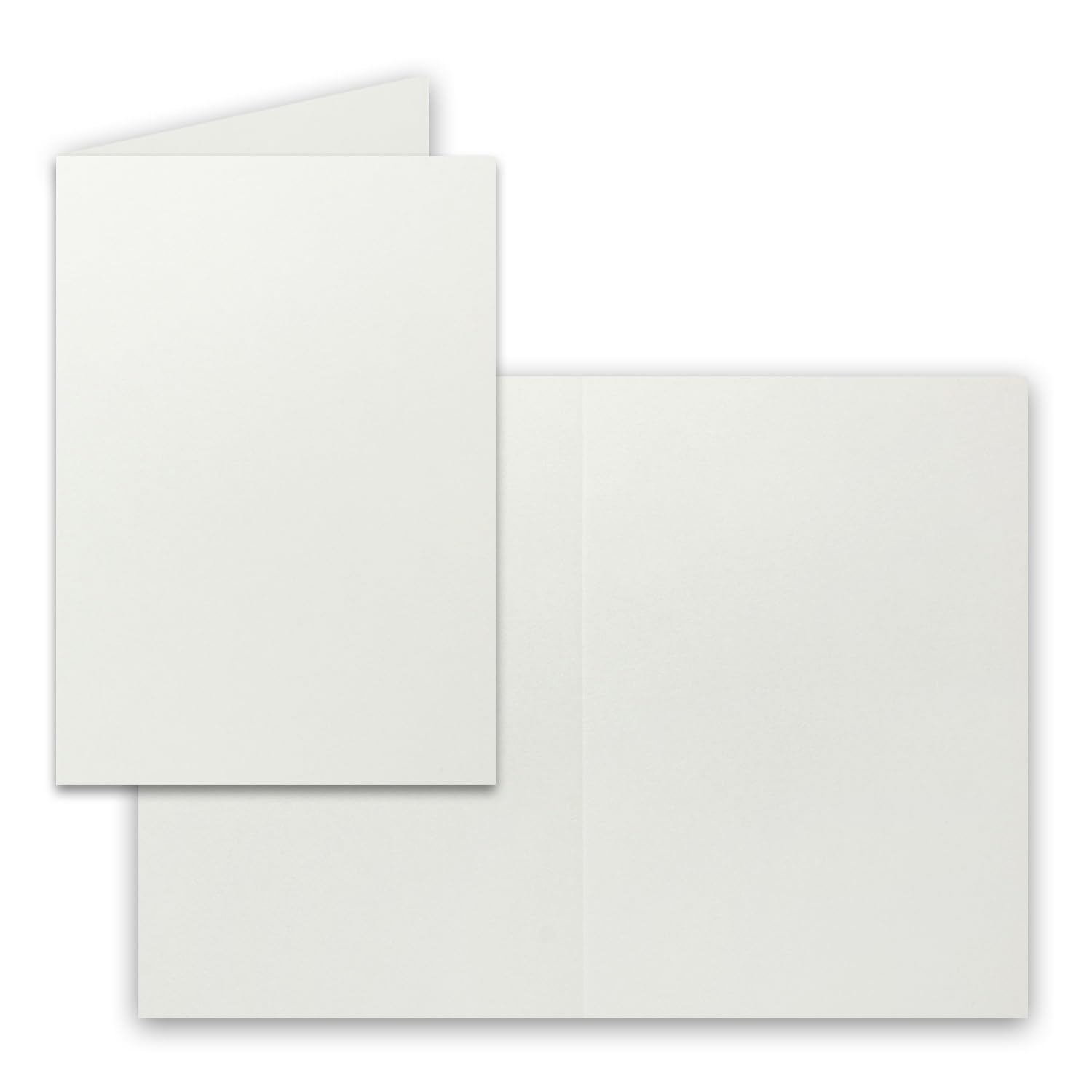 A5 Folded Card – Light Grey – (148 mm x 210 mm – Very Stable – Inkjet – Quality Brand: Neuser Colourful 50 Doppelkarten Light Gray