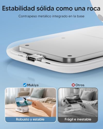 Carregador sem fios Estação de carregamento portátil Carregador magnético dobrável 3 em 1 Compatível com iPhone 17, 16, 15, 14, 13, 12, Apple Watch e AirPods 4, 3, 2, Pro
