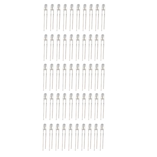 DIY 3mm LED Light-Emitting Diode Set - Multi-Colored (50PCS)