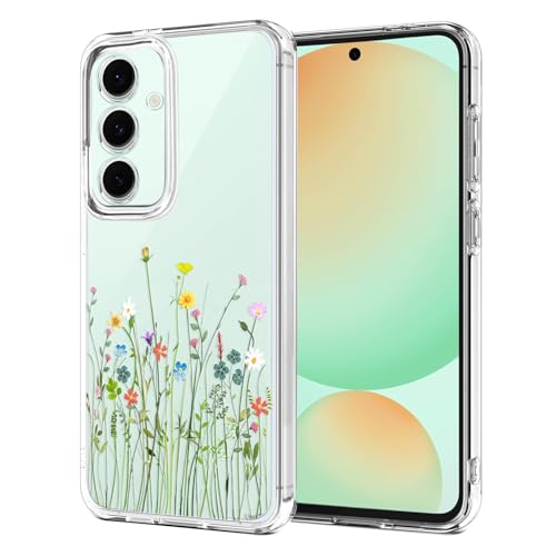 Unov Clear Galaxy S24 FE Case Flower Bouquet