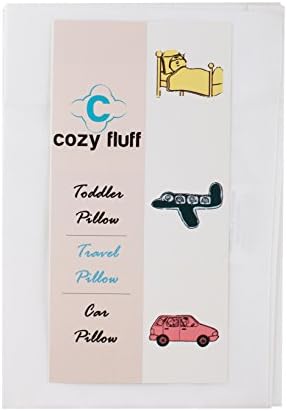 Toddler Pillow/Travel, 14 X 19, White Pillow cover 100% Cotton (Pillow Case only)