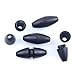 Safety Breakaway Pop Barrel Connectors for Ribbon Lanyards Black 25pairs