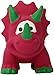 Knight Pet Dinosaur Latex Toy for Dogs, Medium, Red