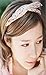 Tvoip 15PCS Vintage Broken Flowers Star Stripe Color 3 Styles Colors Lovely Girls Lady Rabbit Bunny Ear Ribbon Hair Band Wire Elastic Headband Wire Scarf Hair Accessories (random color)