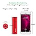 Portable Charger, (Ultra-Compact)(Aluminum)(Travel) BONAI 5000mAh Power Bank/External Backup Battery Pack High-Speed Output Compitable iPhone Xs Max XR 8 7 6s Plus - Red (8-Pin iPhone Cable Included)