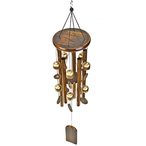 Ylyycc great sound wind chime copper bells coins wind chime - Thumbnail 4