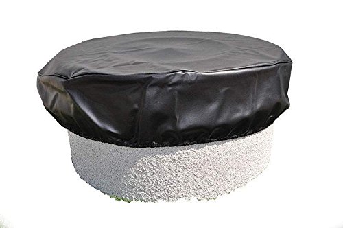 Hearth Products Controls (HPC) Black Vinyl Fire Pit Cover (FPC-35), Round, 35-Inch