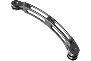 NovelGoal Helmet Arm Extension Selfie Stick Curved Aluminum Compatible with Hero 13 12 11 10 Action 5 Camera (Black,135mm)