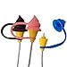 Fashion Products Poo Ice-Cream Shape 3-in-1 Silicone USB Cable Protective Charger Cover, Pack of 3