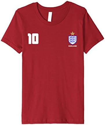 Kids England Football Soccer Jersey T-Shirt 4 Cranberry