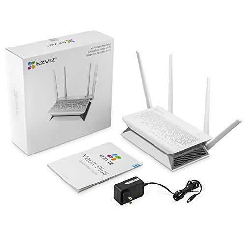 EZVIZ Vault Plus 8 Channel Wi-Fi Network Video Recorder, 24/7 recording on 1TB Hard Drive, Motion Detection Zones, Mix and Match with EZVIZ Wi-Fi Cameras