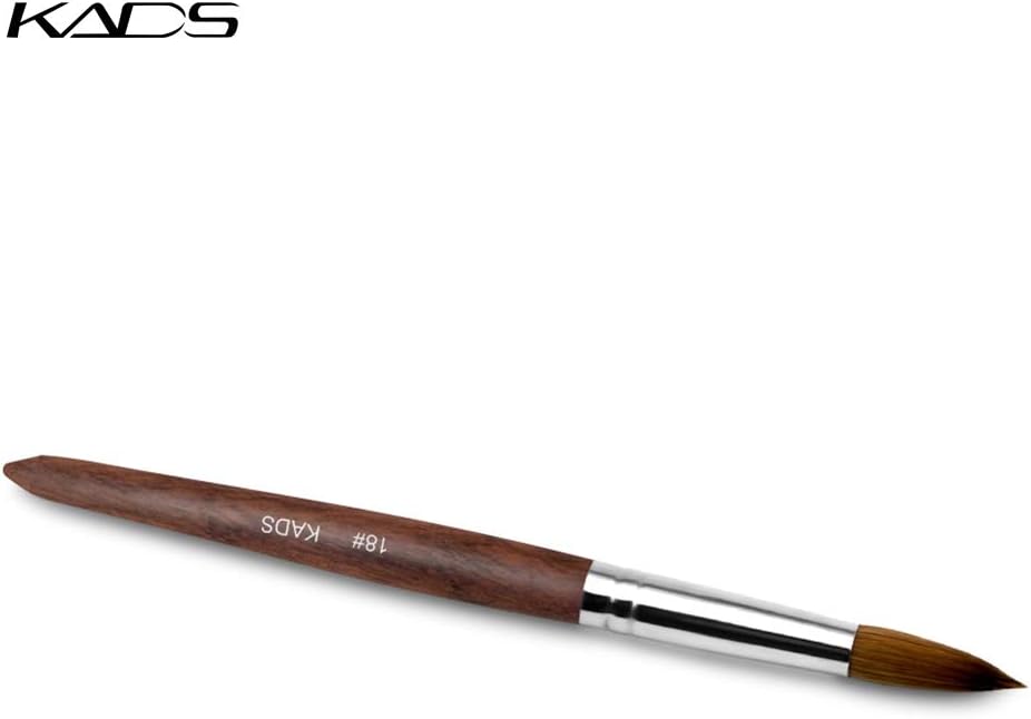 KADS Kolinsky Sable Acrylic Nail Art Brush Red Wood Pen Nail Brush for Nail Art Manicure Tool -12,14,16# (20#) - Image 3