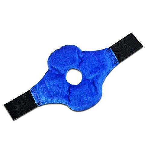 Knee Pack Heating Pads for Knee, Calf, Leg, Thigh, Elbow Pain - Hot and Cold Compression Ice Packs - Use for Injuries and Muscle Tension Relief, Cramps, Migraine, Neck and Shoulders - Put in Microwave