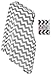 Bay's Infinity Nursing Scarf for Breastfeeding - Double-Sided Grey Chevron Pattern - Incredible Quality, Super Soft