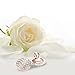 UPSERA Clip on Round Stud Earrings Vintage Jewelry for Women with Crystals – Choice of 18K Rose Gold or Rhodium plated, Gift Pouch Included