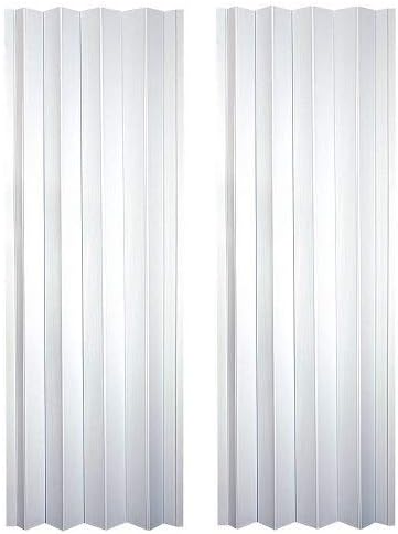 Spectrum CT3280T Contempra 24" to 36" x 80" Accordion Folding Door, Sand White (2-(Pack))