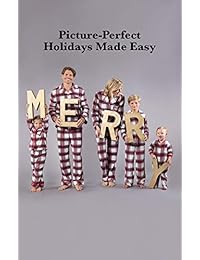 PajamaGram Christmas Pajamas for Family - Fleece Matching Pajamas, Red