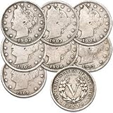 U.S. Liberty Head (Barber) Nickels - 7 Coin Grab Bag