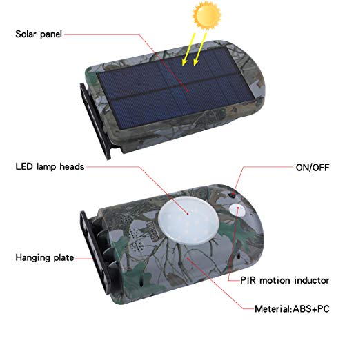 Lilbees Deer Feeder Light Hog Hunting Green Light Spotlight with PIR Motion Sensor for Outdoor Animal Game Feeder IP65 Waterproof - Thumbnail 4