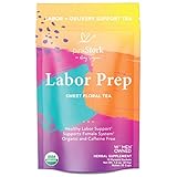 Pink Stork Labor Prep Tea: Sweet Floral Red Raspberry + USDA Organic + Labor & Delivery + Postpartum, Women-Owned, 30 Cups