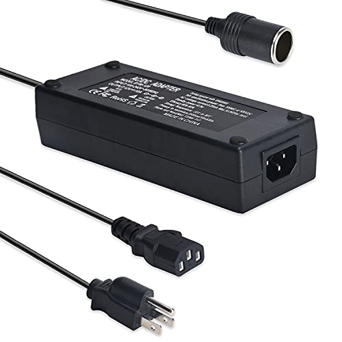 Suacopzar 10ft 12V 10A DC Car Power Adapter, Type B 3 Pin Cigarette