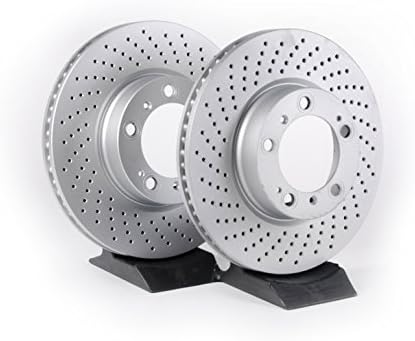 for Porsche (select 99-10 models) Brake Rotor Front L+R (x2) SEBRO COATED