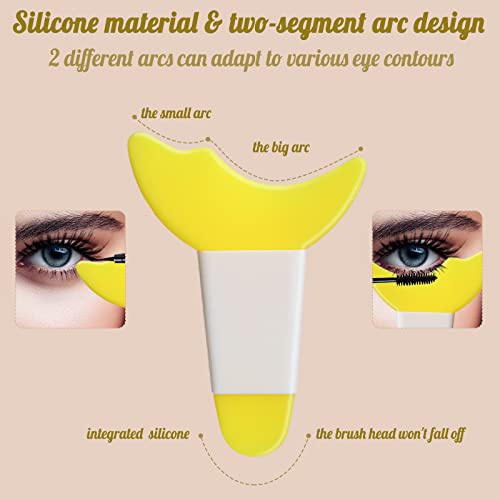 Mascara Eyelash Shield Applicator Guard Tool,Silicone Eyelash Eyeshadow Auxiliary Guard Tool
