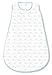 SwaddleDesigns Cotton Sleeping Sack with 2-Way Zipper, Pastel Blue Tiny Doggie, Small 0-6 Months