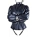 Love Secret PU Leather Straitjacket Strict Bondage Kinky Fancy Straight Jacket Fetish Costume for Women SM Body Harness Cosplay Bondage Gear (M, Black)thumb 1