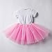 Girl Newborn It's My 1st/2nd Birthday Shinny Printed Tutu Princess Dress Outfit Set Pink (1 Years)
