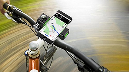 Ikevan Bike accessories-Holder-Phone Holder-niversal Motorcycle Bike Bicycle MTB Handlebar Mount Holder for Cell Phone GPS (Green)
