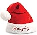 Kovot Nice & Naughty Embroidered Santa Hat Set - 2 Hats Included (Felt) Multicolored