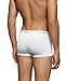 Calvin Klein Men's Underwear Microfiber Stretch 3 Pack Trunk, White, Small