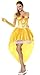 Lusiya Women's Storybook Fantasy Halloween Party Princess Dress Set Yellow X-Large