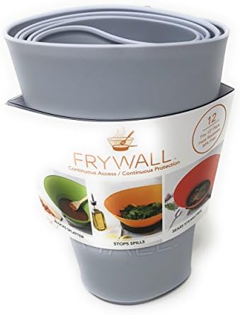 Frywall 12 (Large) - Ultimate Splatter Protection without Compromises (Grey)