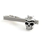 The Smart Man Men's Punk Skull Tie Clip