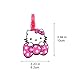 Finex Set of 4 - Hello Kitty Travel Luggage ID Tag for Bags Suitcases with Adjustable Strap